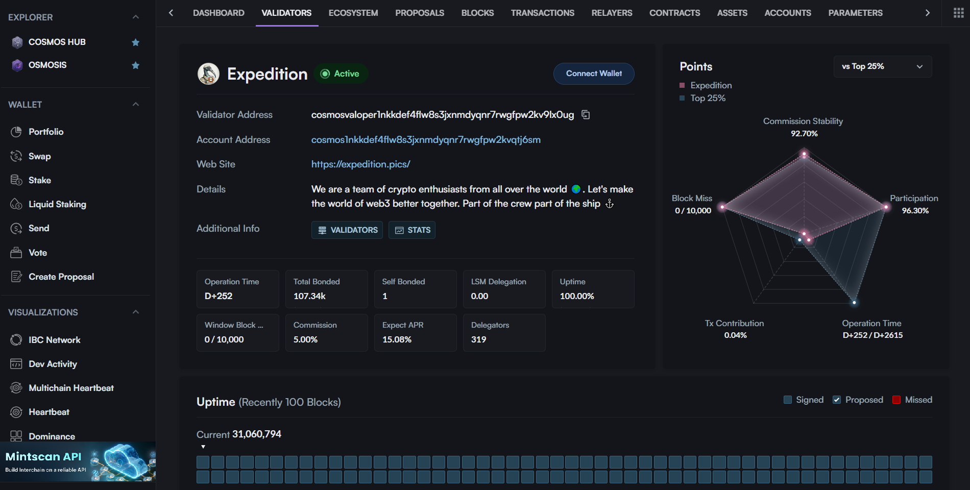 Cosmos Validator